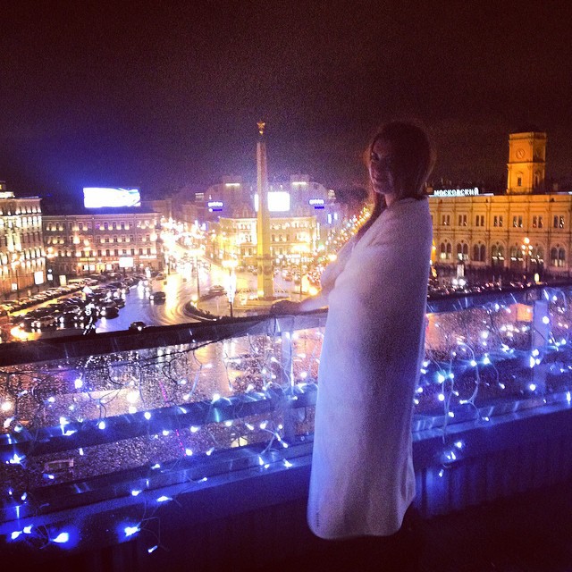 Новогодние Москва и Питер через фильтры Instagram