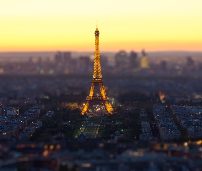 Фото как игрушечное: Париж с эффектом Tilt-Shift