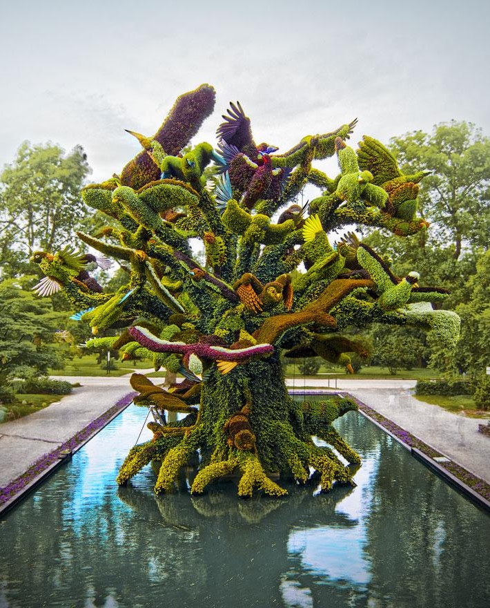 Садовые скульптуры Mosaicultures Internationales