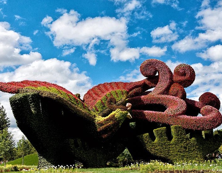 Садовые скульптуры Mosaicultures Internationales