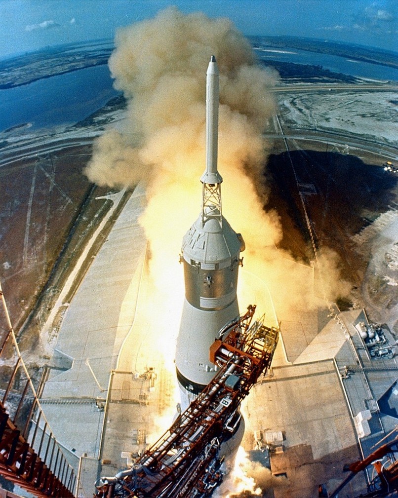 Старт космического корабля «Аполлон-11». Год 1969